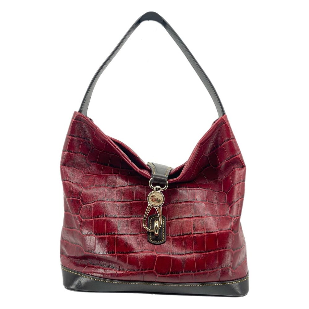 Dooney & Bourke Red Leather Large Shoulder Bag | … - image 1